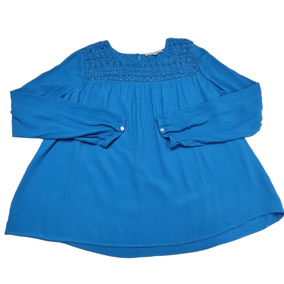 Daniel Rainn Women's Blue Embellished Top Blouse Size XL - Picture 3 of 12